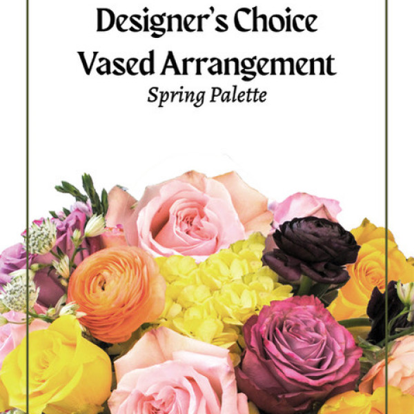 Designer Choice Vase Spring Palette