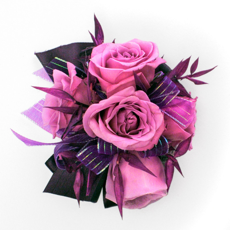 Very Violet Spray Rose Corsage - Same Day Delivery