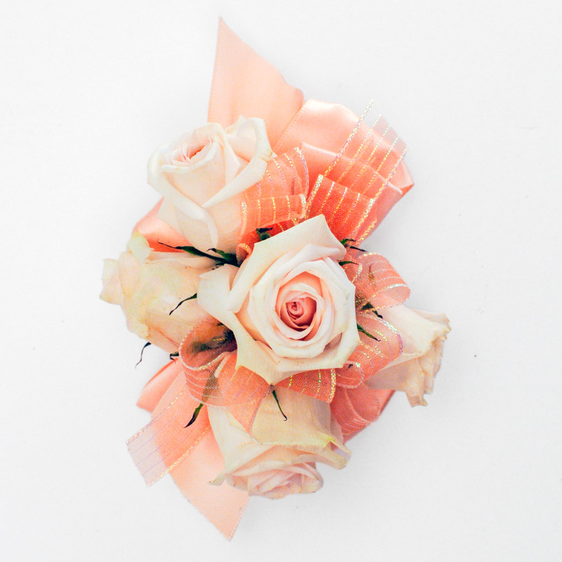 Best Selling Spray Rose Corsage Blush Peach - Same Day Delivery