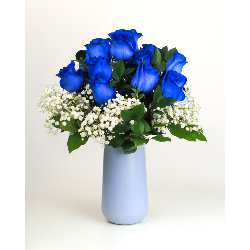 Modern Love Blue Rose Bouquet - Same Day Delivery