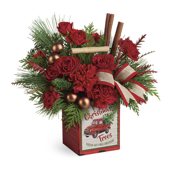 merry vintage christmas bouquet