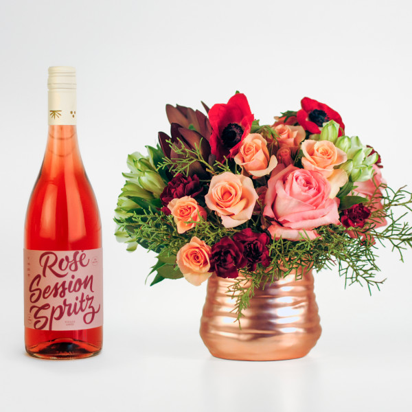 Rose and Holiday Blush Celebration Bundle