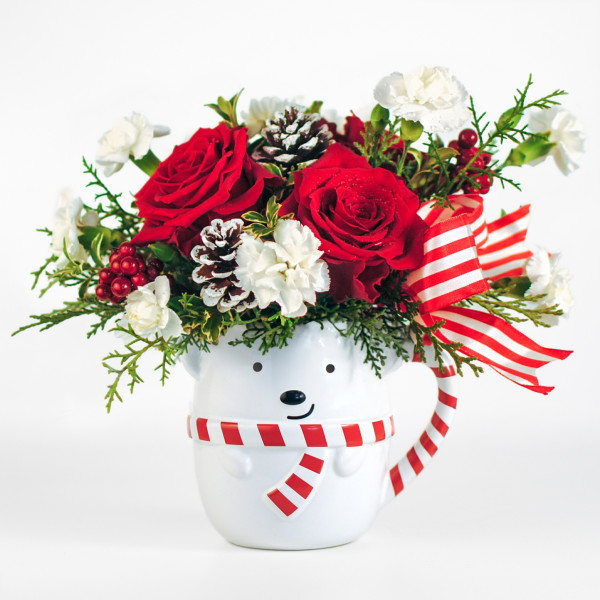 Peppermint Bear Bouquet