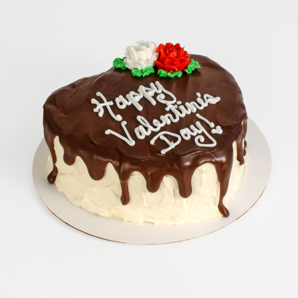 Heart Shape Happy Valentines Day Cannoli Cake