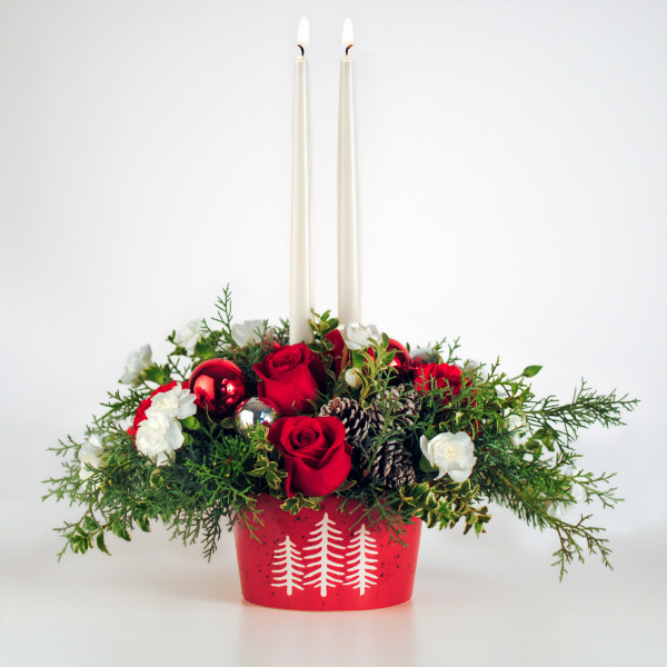 Cozy Christmas Glow Centerpiece