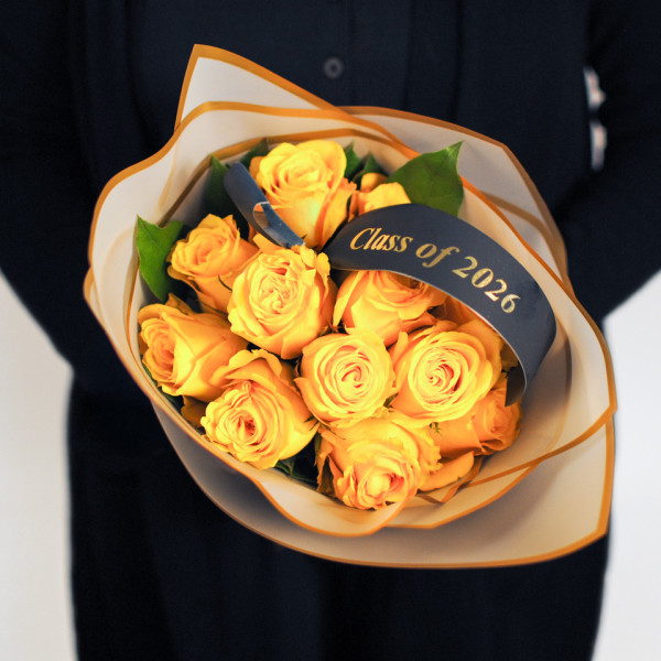Golden Class of 2026 Graduation Bouquet