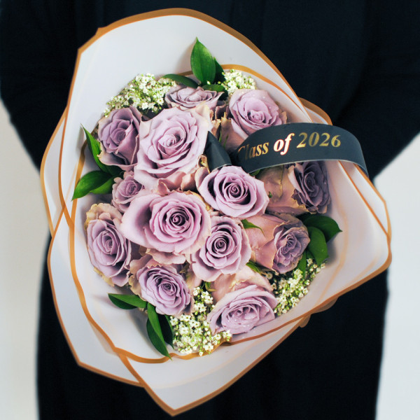Lavender Class of 2026 Rose Bouquet