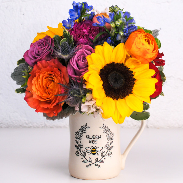 Bee-autiful Mug of Blooms