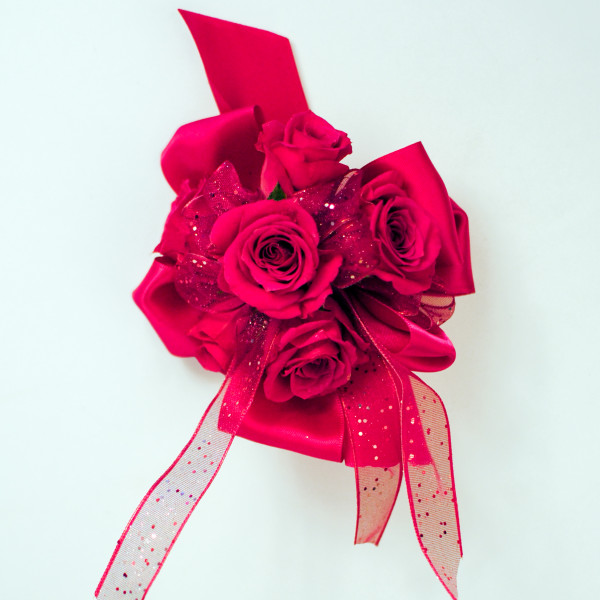 Hot Pink Hype Wrist Corsage