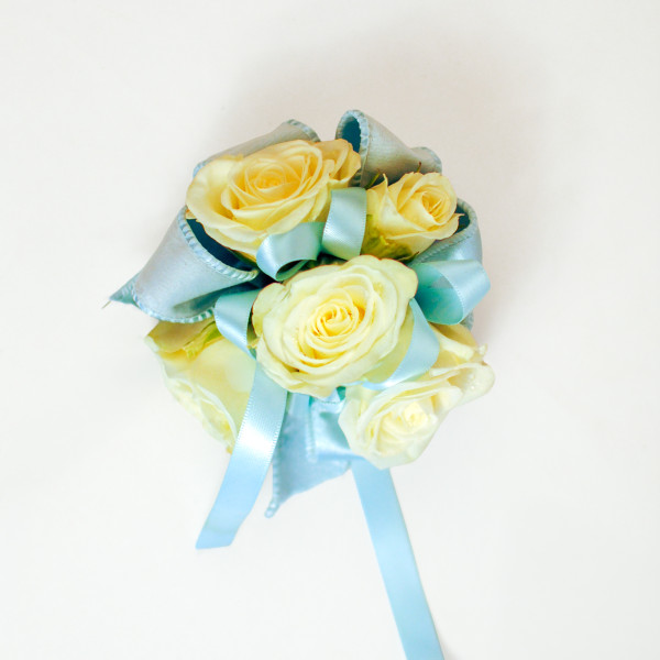 Something Blue Wrist Corsage