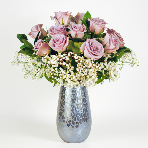 Luxury Lavender Dozen Rose Bouquet