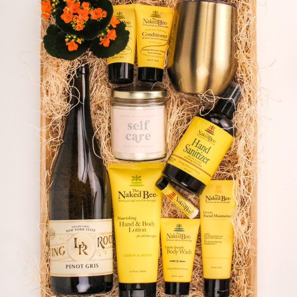 Wine and Wellness Self Care Crate