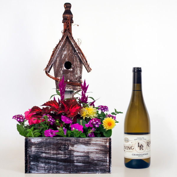 Birdhouse Garden and Chardonnay Bundle