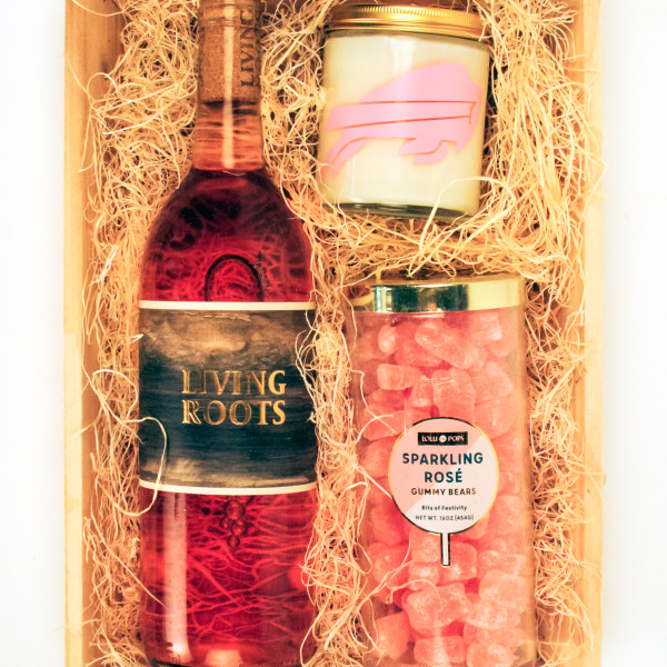 Pretty in Pink Rose Wine and Glow Crate