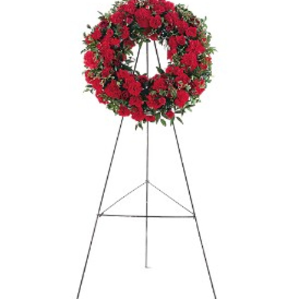 Red Regards Wreath
