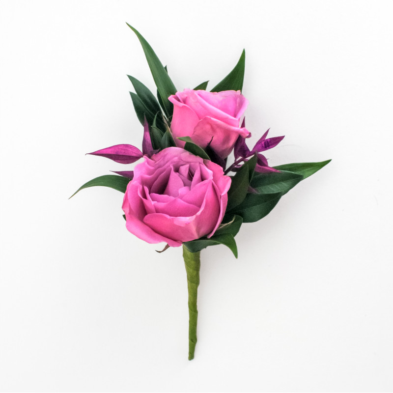 Very Violet Spray Rose Boutonniere - Same Day Delivery