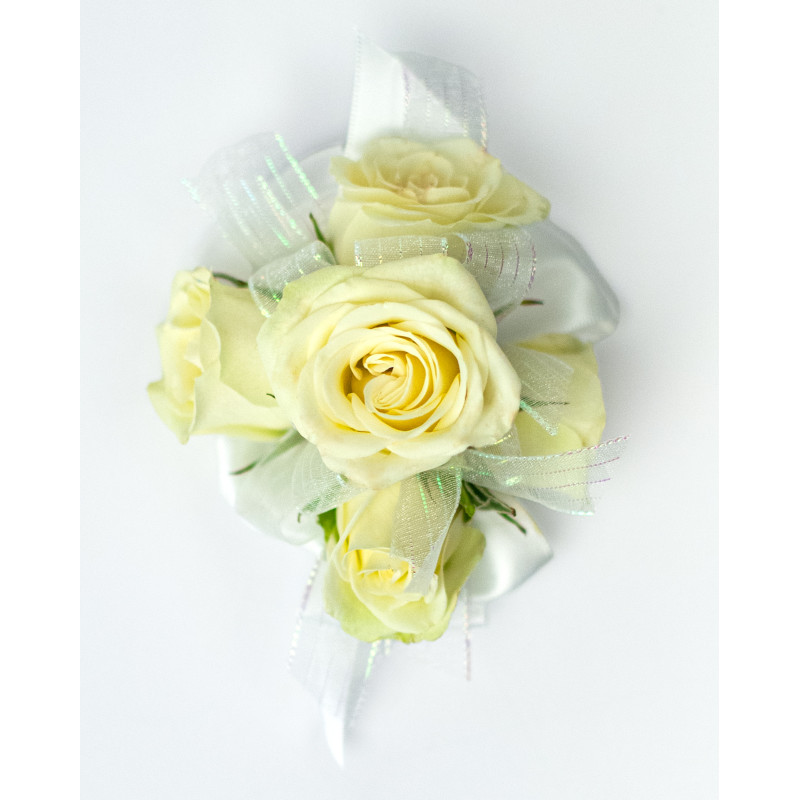 Best Selling Spray Rose Corsage White - Same Day Delivery