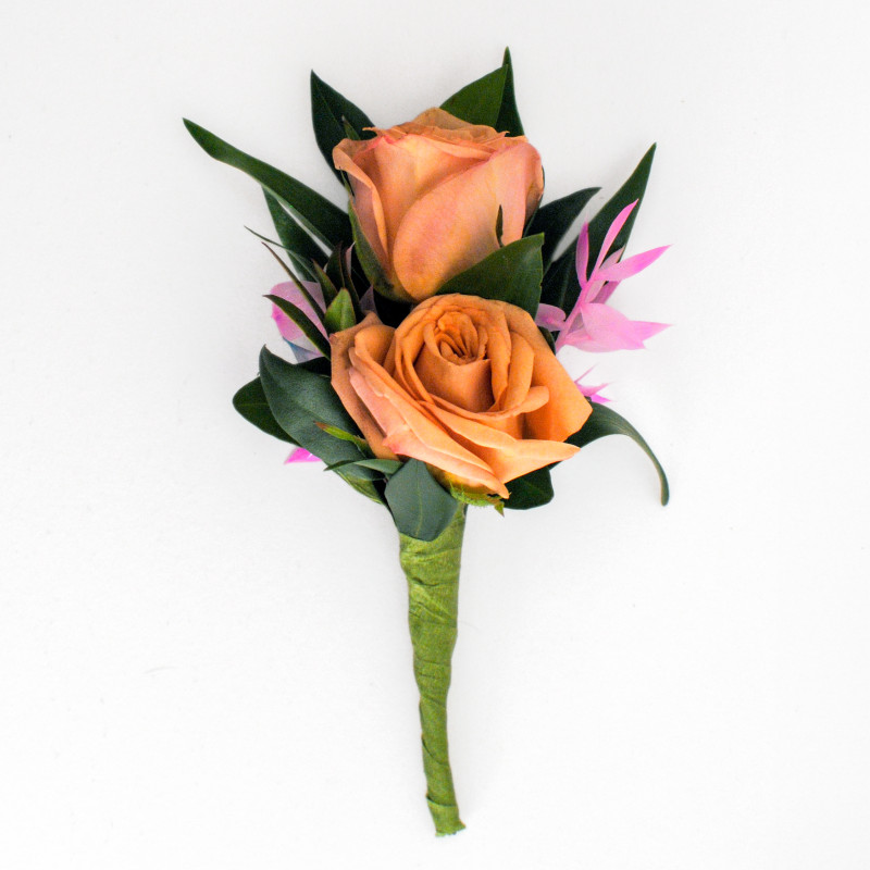 Pretty in Pink Spray Rose Boutonniere - Same Day Delivery