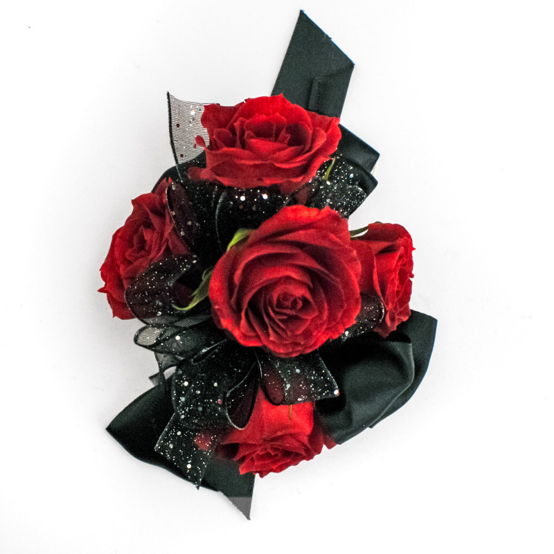 Best Selling Spray Rose Corsage Red - Same Day Delivery