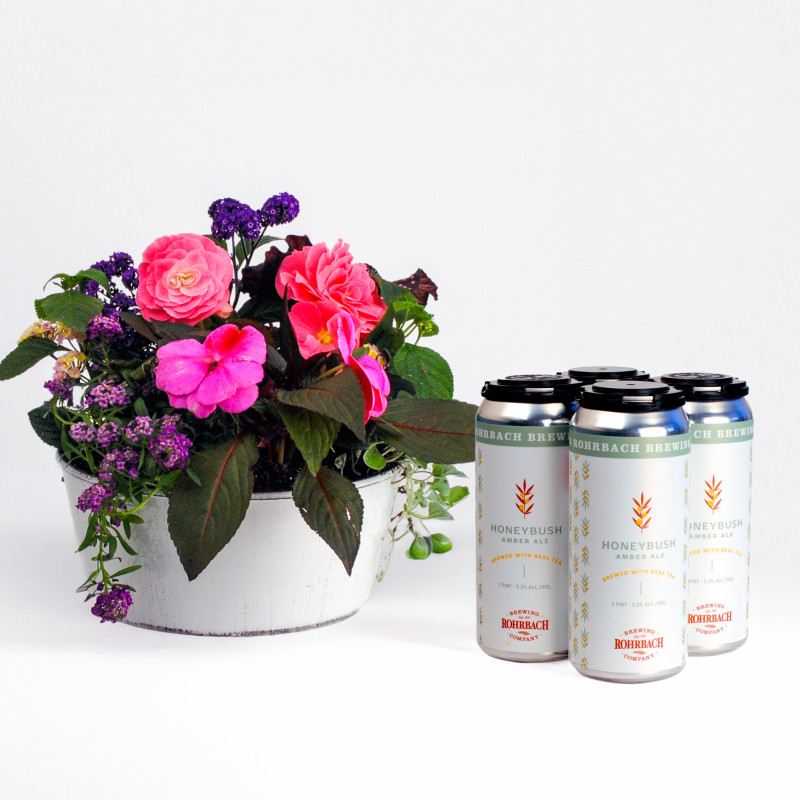 Blooms and Brews Mothers Day Duo - Same Day Delivery