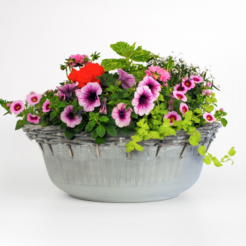 Garden Mosaic Grande Porch Planter - Same Day Delivery
