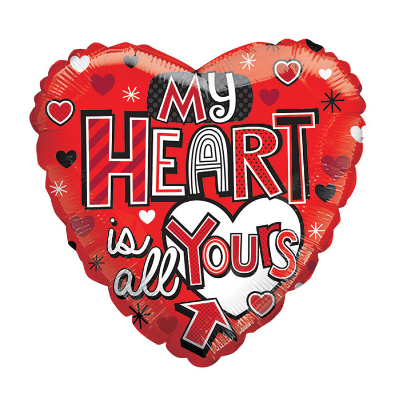 Valentine Mylar Balloon - Same Day Delivery