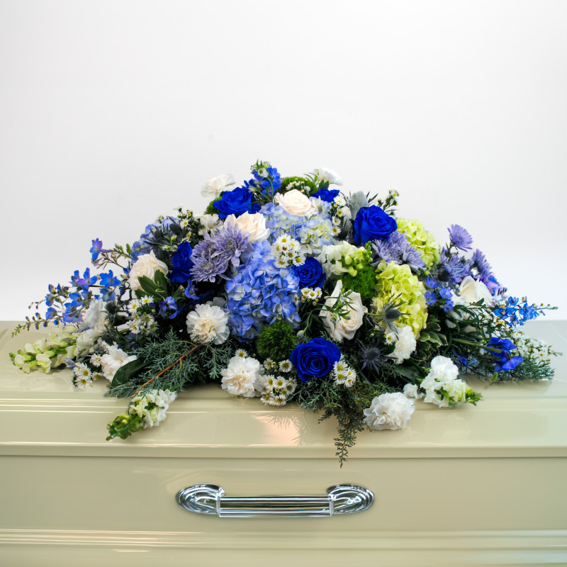 Coastal Calm Casket Spray - Same Day Delivery