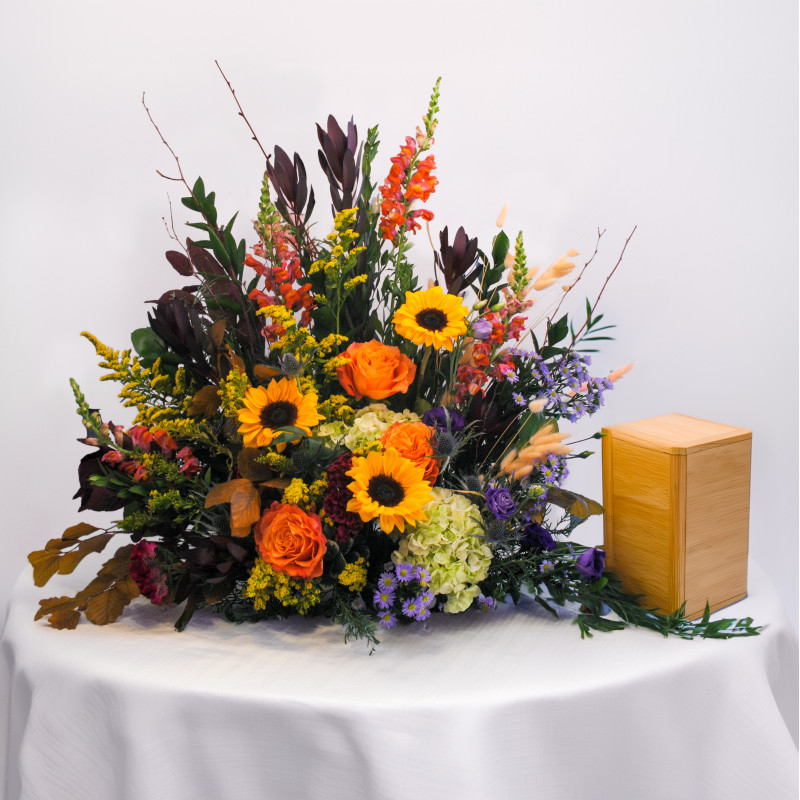 Rustic Remembrance Cremation Tribute - Same Day Delivery