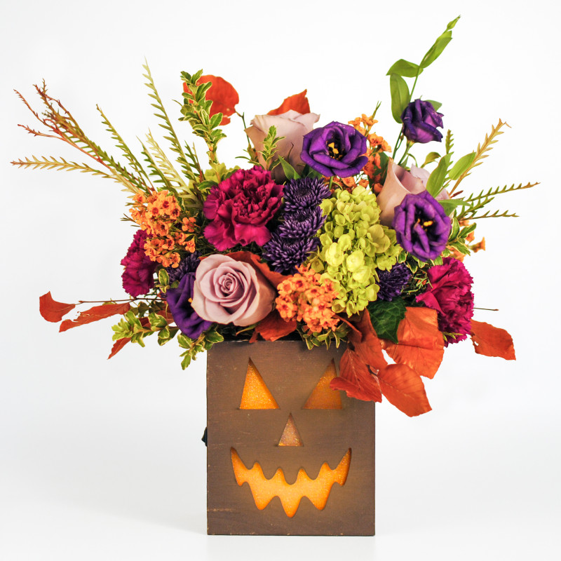 Glowing Jack O Lantern Lavender - Same Day Delivery
