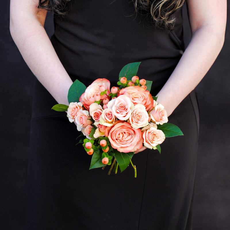 Peach Melody Prom Bouquet - Same Day Delivery