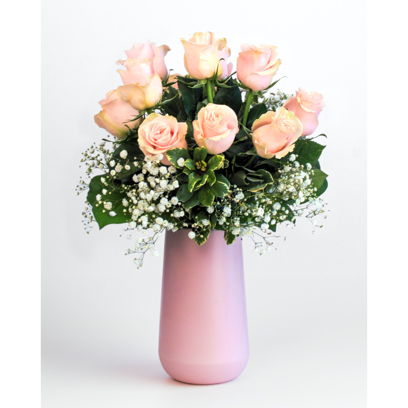 Modern Love Pink Rose Bouquet - Same Day Delivery