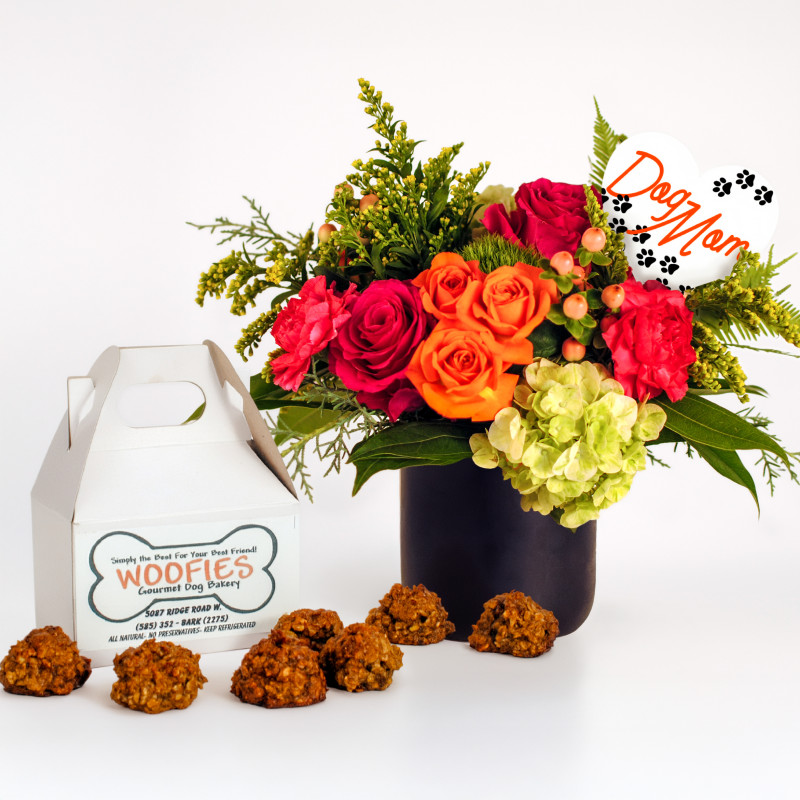 Dog Mom Bouquet and Treats - Same Day Delivery