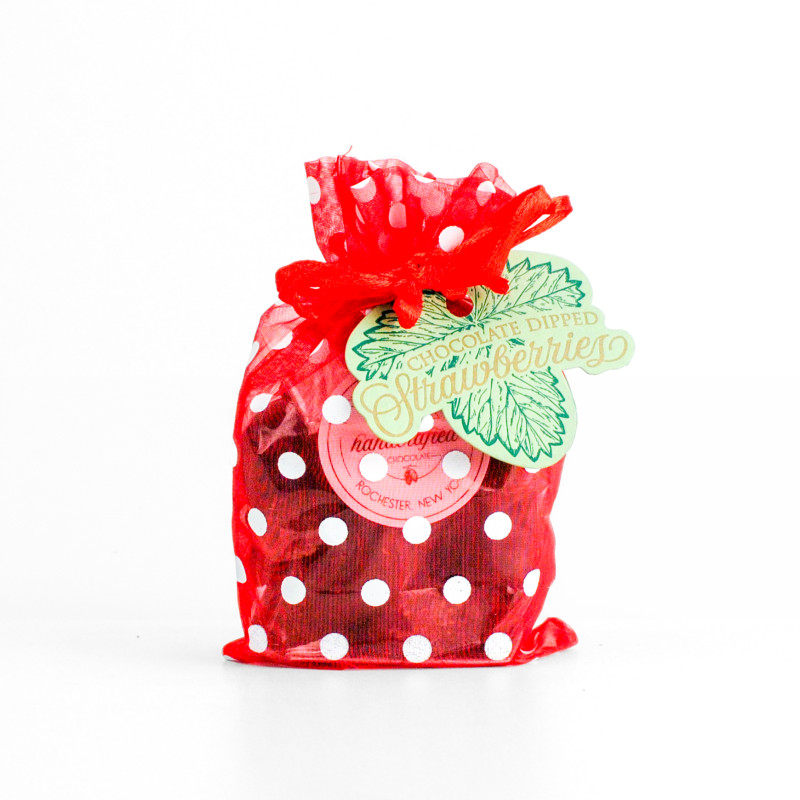 Hedonist Chocolate Dipped Dried Strawberries - Same Day Delivery