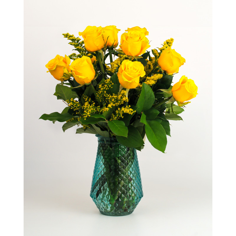 Sunny Yellow Rose Bouquet - Same Day Delivery