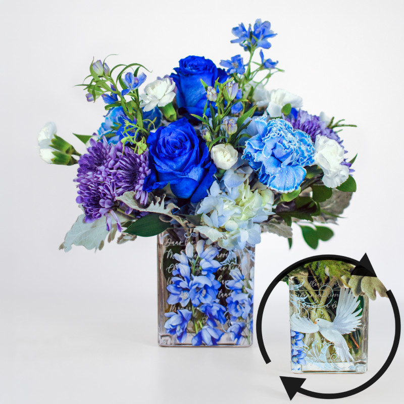 Sapphire Peace Bouquet - Same Day Delivery