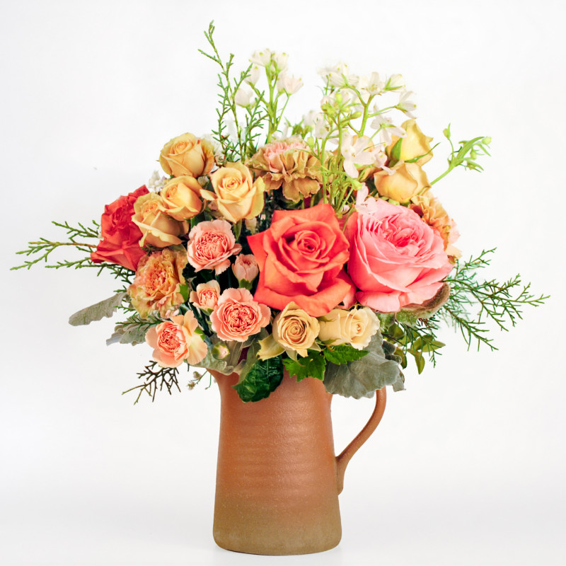 Sunbaked Blush Pitcher - Same Day Delivery