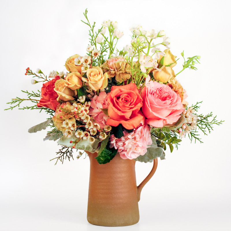 Sunbaked Blush Pitcher - Same Day Delivery