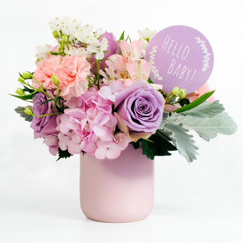 Hello Baby Girl Bouquet - Same Day Delivery