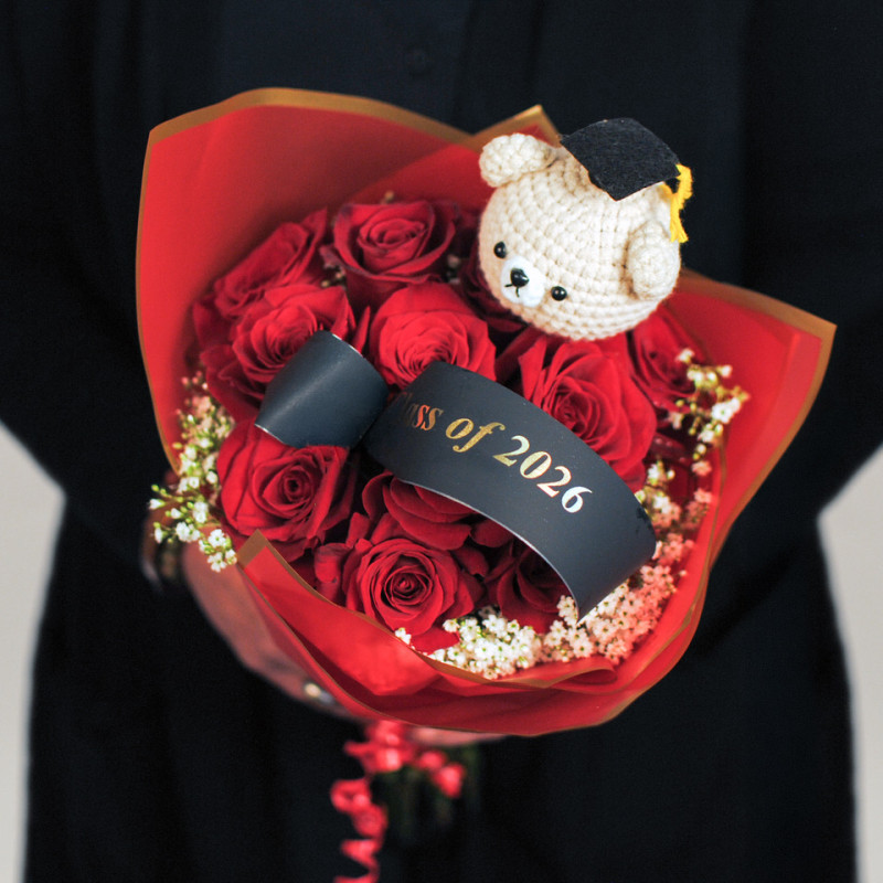 Class of 2026 Rose Bouquet - Same Day Delivery