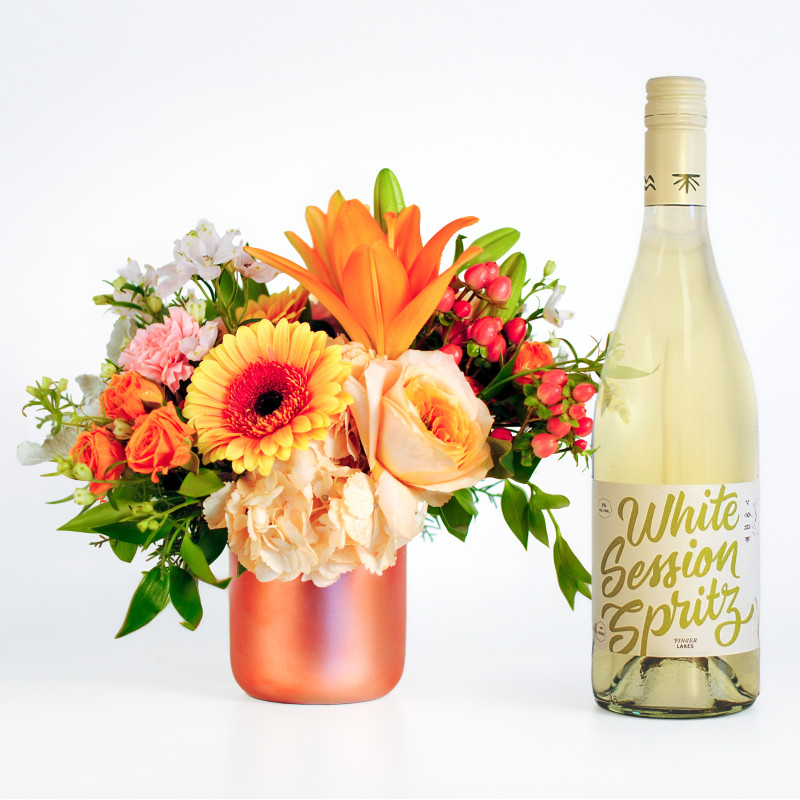 Morning Mimosa Celebration Bundle - Same Day Delivery