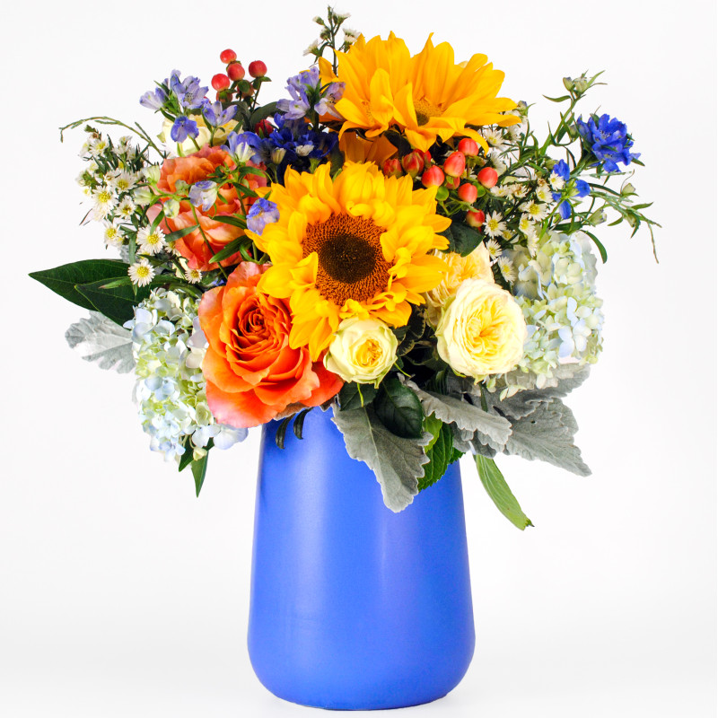 Periwinkle Pop Grande Bouquet - Same Day Delivery