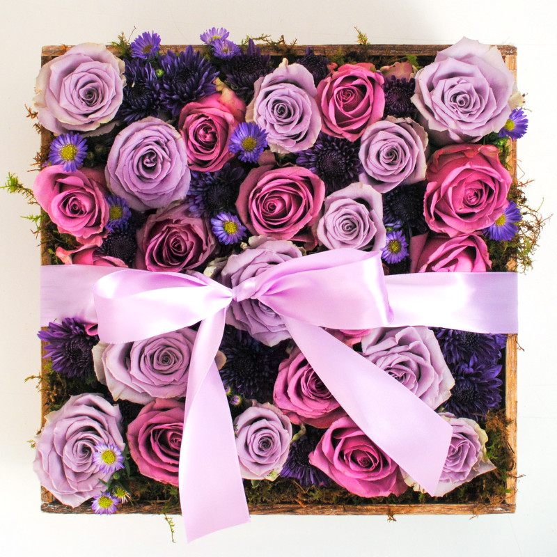 Violet Vibes Garden Luxe Box - Same Day Delivery