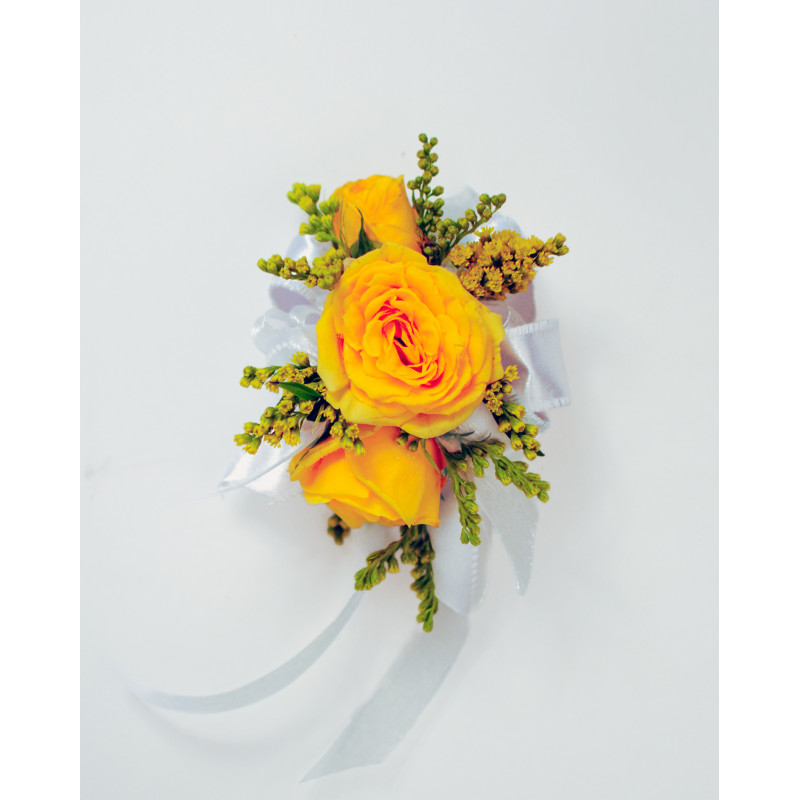 Sunshine Pop Wrist Corsage - Same Day Delivery