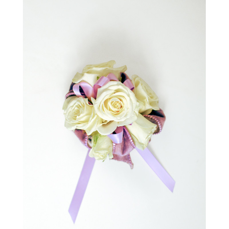 Lavender Kiss Wrist Corsage - Same Day Delivery
