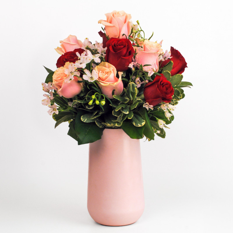 Romantic Duet Rose Bouquet - Same Day Delivery