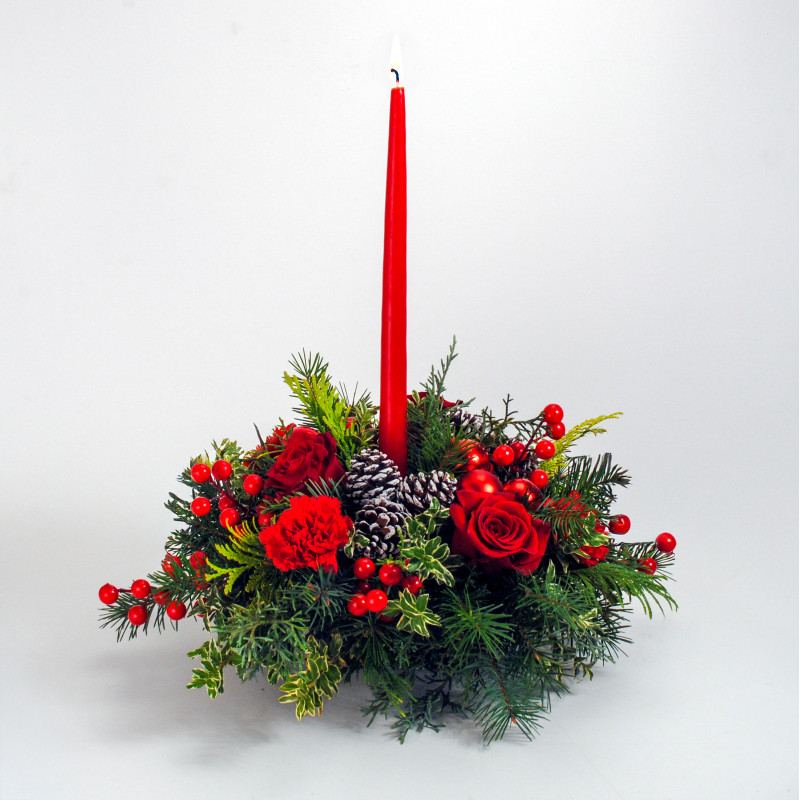 Christmas Classic Centerpiece - Same Day Delivery