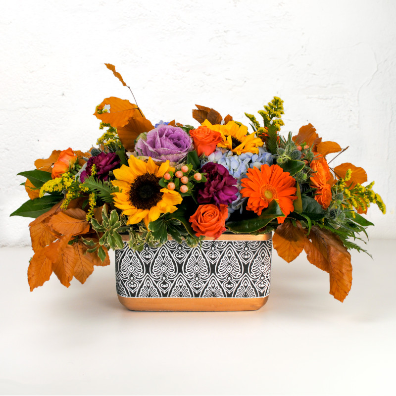 Harvest Bliss Centerpiece Grande - Same Day Delivery