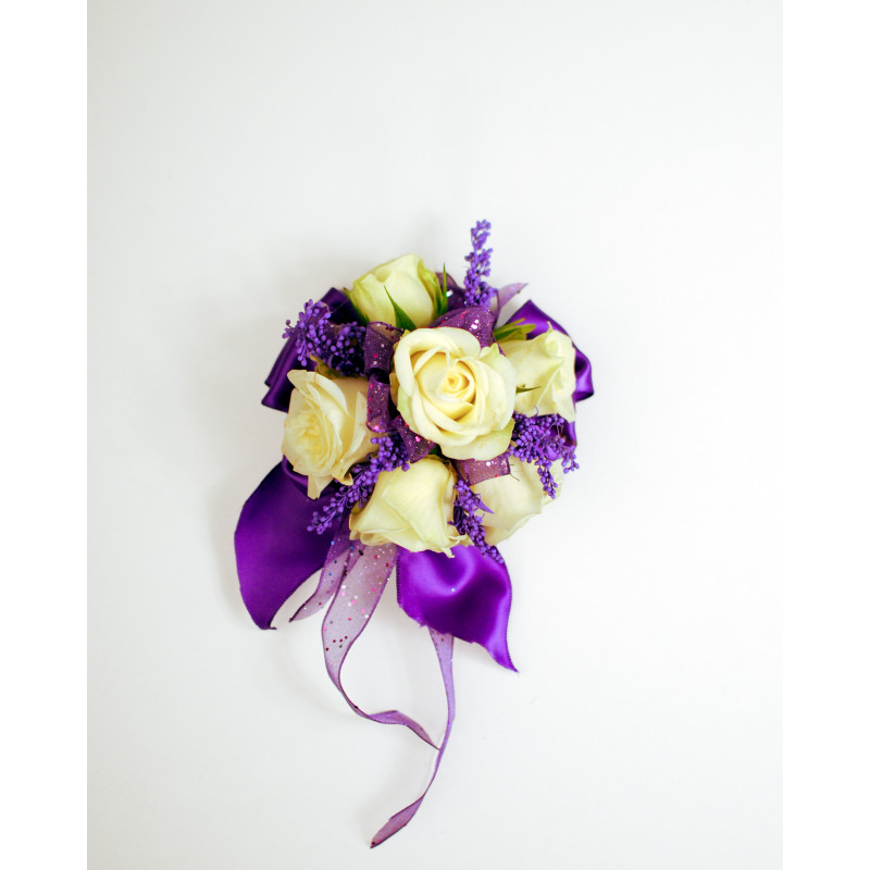 Purple Haze Wrist Corsage - Same Day Delivery