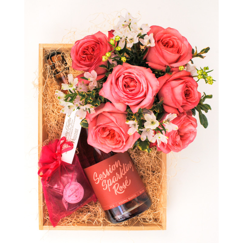 Bubbly Bliss Romance Crate - Same Day Delivery