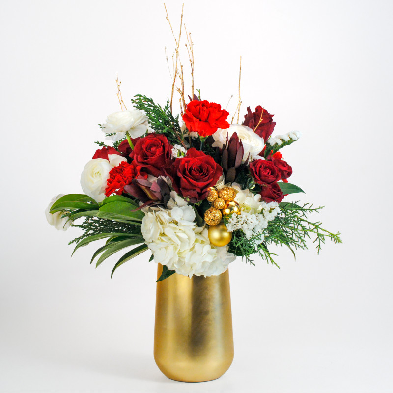 Gilded Holiday Grande Bouquet - Same Day Delivery